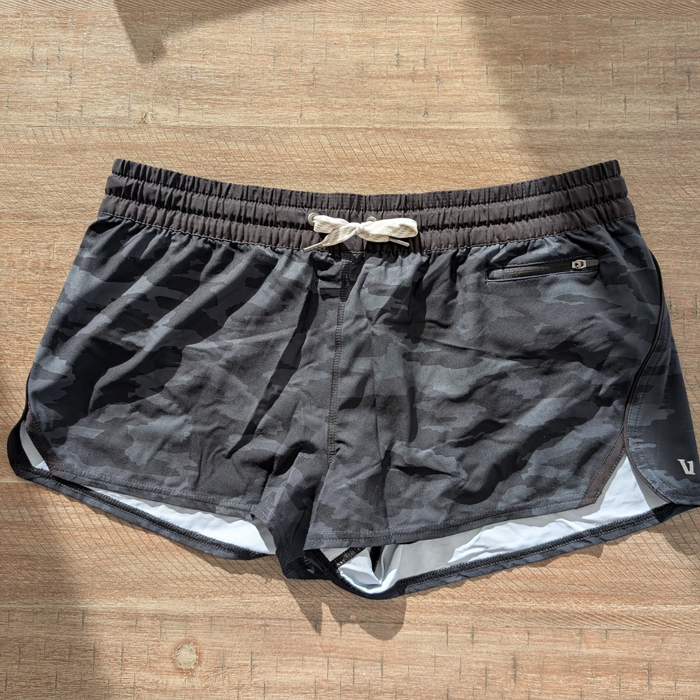 Vuori Black Camo Athletic Clementine Shorts